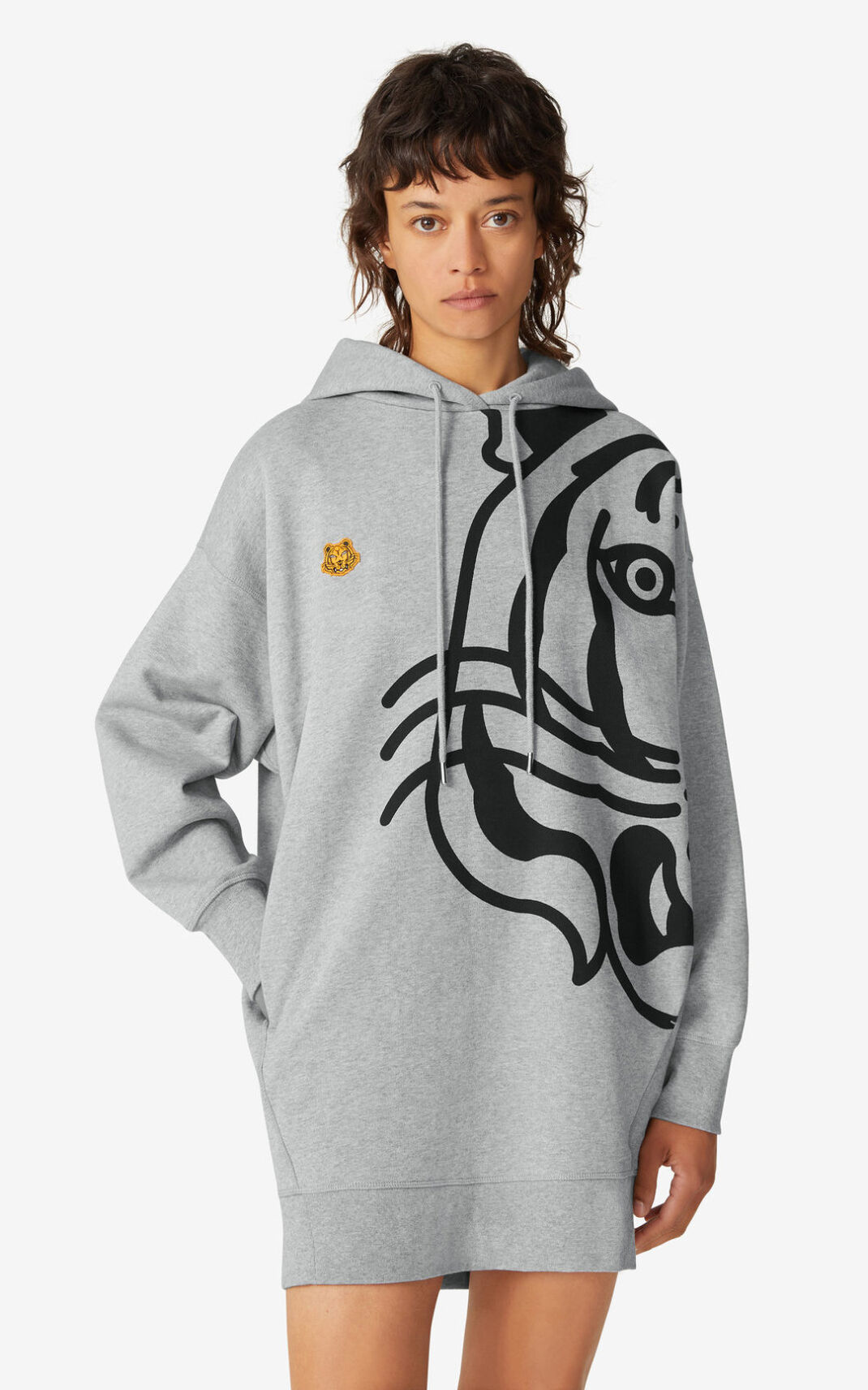 Kenzo K Tiger oversized hooded sweatshirt Klänning Dam | 87143-RNCW